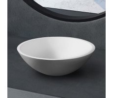 Раковина накладная ABBER Stein AS2608 белая матовая Раковина накладная ABBER Stein AS2608 белая матовая