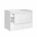 Тумба под раковину Style Line Альба 90  (2 ящика/корзина) Левая, Люкс, белый, PLUS 