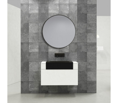 Мебель Black&White U901.800 основной шкаф, Blum направляющие, кварцевая раковина (800x550x512) 