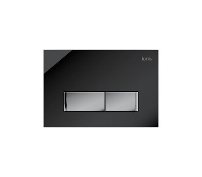 Клавиша смыва IDDIS Uniglass универсальная черное стекло 010 UNG10GBi77  