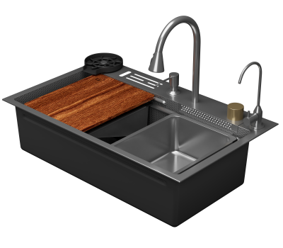 Кухонная мойка многофункциональная D&K сатин DKS754604 Кухонная мойка многофункциональная D&K сатин DKS754604