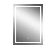 Зеркало CONTINENT Verte LED с часами 500x700 ЗЛП477 Зеркало CONTINENT Verte LED с часами 500x700 ЗЛП477
