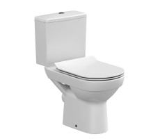 Унитаз компакт Cersanit CITY Clean On 011 3/5 DPL EO slim S-KO-CIT011-3/5-COn-S-DL-w белый 