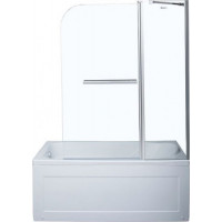 Шторка на ванну Aquanet SG-1200, прозрачное стекло 