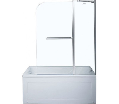 Шторка на ванну Aquanet SG-1200, прозрачное стекло 