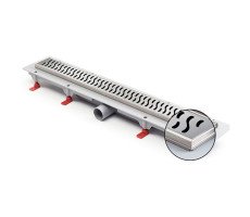 Водоотводящий пластиковый желоб AZARIO D40 AZ-CH 650 H боковой слив с решеткой Harmony 650 мм Водоотводящий пластиковый желоб AZARIO D40 AZ-CH 650 H боковой слив с решеткой Harmony 650 мм