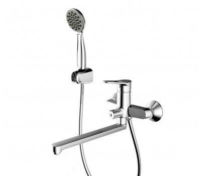 Смеситель для ванны c длинным изливом Bravat Eco-D F693158C-LB Хром 