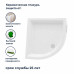 Душевой поддон керамический, полукруглый, белый RGW CR/R 800x800 19170488-01 Душевой поддон керамический, полукруглый, белый RGW CR/R 800x800 19170488-01