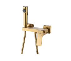 Гигиенический душ со смесителем Shevanik S4005G-1, золотой сатин