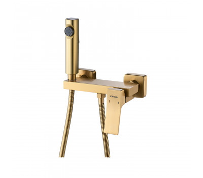 Гигиенический душ со смесителем Shevanik S4005G-1, золотой сатин