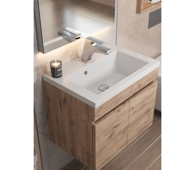 Раковина для ванной 50 см, Uperwood Eva, белая глянцевая 4548340001 