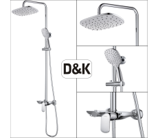 Душевая стойка DK Venice Gondola DA1023701B14 хром 
