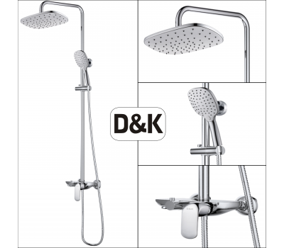 Душевая стойка DK Venice Gondola DA1023701B14 хром 