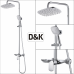 Душевая стойка DK Venice Gondola DA1023701B14 хром 