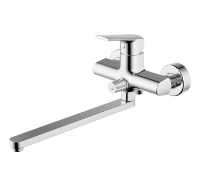 Смеситель для ванны c длинным изливом Bravat Real F6121179CP-01L Хром 