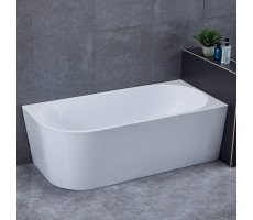 Ванна акриловая Vincea VBT-402-1500R, 150х75 цвет белый, правая, слив-перелив в комплекте, хром 