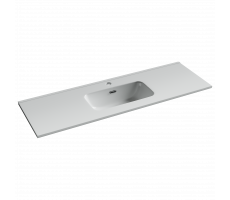 Раковина мебельная накладная SANCOS CN7028 Compact (1210x395x170), цвет белый Раковина мебельная накладная SANCOS CN7028 Compact (1210x395x170), цвет белый