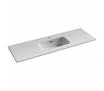 Раковина мебельная накладная SANCOS CN7028 Compact (1210x395x170), цвет белый 