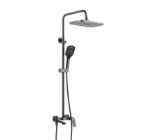 Душевая система Shevanik S4136T, оружейная сталь