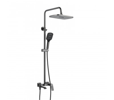 Душевая система Shevanik S4136T, оружейная сталь