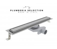 Душевой трап PLUMBERIA SELECTION PST IN-TILE PST70MT, брашированная нержавеющая сталь 