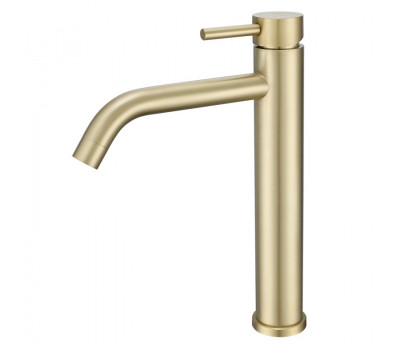 Смеситель для раковины высокий Prohanss P31.15.03, золотой сатин 