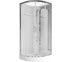 Душевая кабина Aquanet Passion R 3.0 90x90, прозрачное стекло, поддон низкий, двери раздвижные 