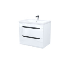 Тумба с умывальником, подвесная, 70 см, белый, Ray, IDDIS, RAY70W0i95K 