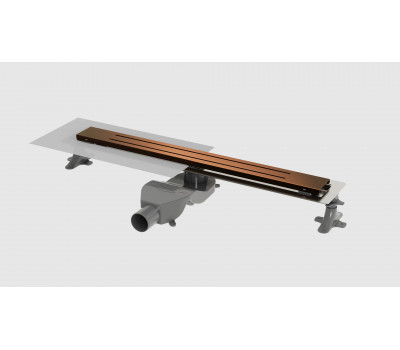 Душевой лоток Premium Trendy 60см, нерж.сталь BRUSHED BRONZE DP 060 31 09 S11 Boheme 983-60-BRB брашированная бронза 