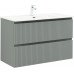 Тумба с раковиной Aquanet Джейн 100 цв.мисти грин (раковина Flat) 00332532 