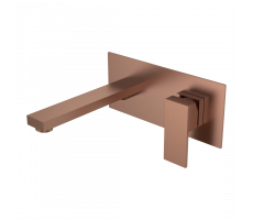 Смеситель для умывальника из стены QUBIC BRUSHED BROBZE Boheme 475-BRB брашированная бронза Смеситель для умывальника из стены QUBIC BRUSHED BROBZE Boheme 475-BRB брашированная бронза