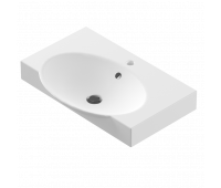 Раковина накладная Sanita Luxe Infinity 65х44.3х14.2 керамика, цвет Белый INF65SLWB01 