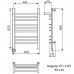 Полотенцесушитель Электрический Ника TRAPEZIUM ЛТ (Г2) ВП 80/40 левый тэн хром 