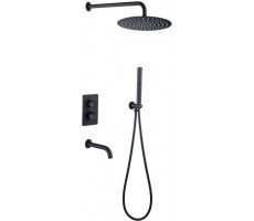 Душевой комплект Allen Brau Priority 5.31014-31 (с внутренней частью) черный матовый 