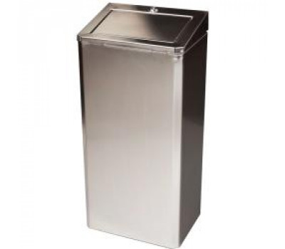 Контейнер для мусора с замком на 35 литров из нержавеющей стали NOFER 14188.2.S 