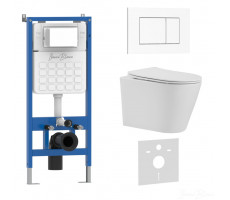 Комплект 3в1 IBERICA BLANCA инсталляция SILENCIO, унитаз BURGOS ALTO белый, кнопка смыва ESTI-S белый глянцевый (IB001.BRA.234.855) Комплект 3в1 IBERICA BLANCA инсталляция SILENCIO, унитаз BURGOS ALTO белый, кнопка смыва ESTI-S белый глянцевый (IB001.BRA.234.855)