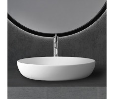 Раковина накладная ABBER Stein AS2619 белая матовая  Раковина накладная ABBER Stein AS2619 белая матовая