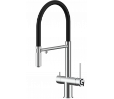 Смеситель для кухни Rivelato Adria U-обр. гибкий излив с краном питьевой воды D-35мм cromo  1523517 cromo 