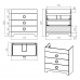 Тумба под раковину Misty Лейла 80 Пр-Лей01080-013Я 