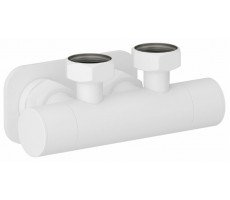 Вентиль Сунержа EU50 2 х НГ G 3/4" / 2 х НГ G 3/4" угловой скрытый цвет-белый матовый 30-1418-3434 