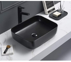 Умывальник CeramaLux 2105-1MB черный матовый 