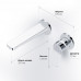 Смеситель для раковины, монтируемый в стену AM.PM X-Joy F85A72600 Хром 