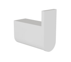 Крючок для ванной комнаты Knotlor RH102WY белый матовый 