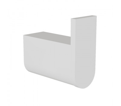 Крючок для ванной комнаты Knotlor RH102WY белый матовый 