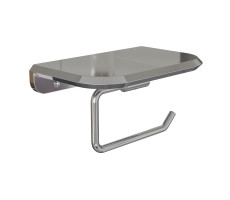 Держатель для туалетной бумаги с полочкой Knotlor PH103C хром  