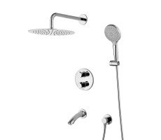 Душевая система Lemark Yeti термостатический для ванны и душа LM7822С хром Душевая система Lemark Yeti термостатический для ванны и душа LM7822С хром