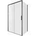 Душевой уголок Aquanet Pleasure Evo 120x80 AE65-120x80-BT профиль черный, прозрачное стекло 