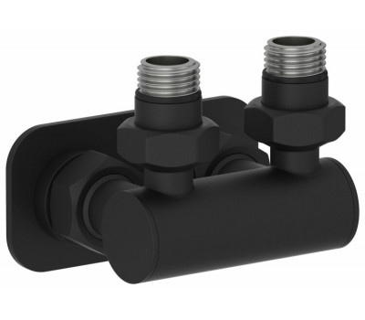 Модуль Сунержа угловой EU50  для водяных полотенцесушителей цвет-тёмный титан муар 15-1536-1234 