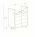Тумба Runo Эрика 75 под умывальник Элеганс 75 00-00004914 Тумба Runo Эрика 75 под умывальник Элеганс 75 00-00004914
