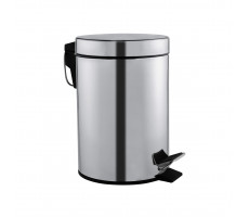 Ведро для мусора с педалью и крышкой Mediclinics PP1312CS сталь 